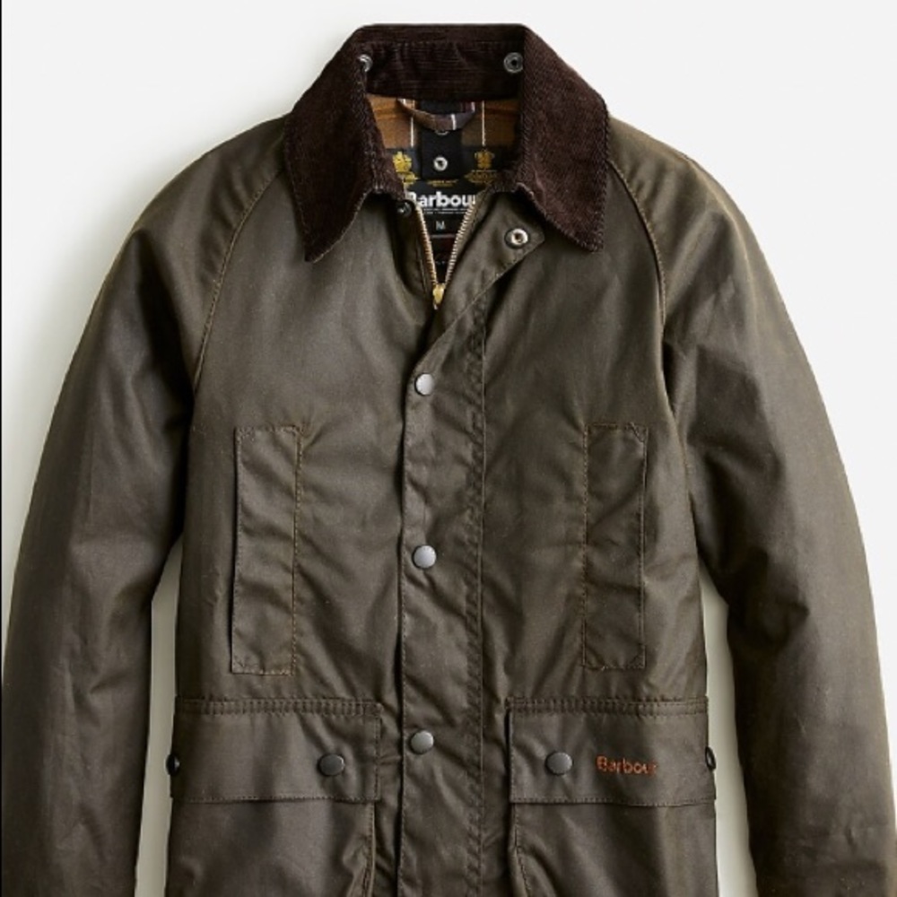 Crewcuts Kida Barbour Beaufort waxed jacket